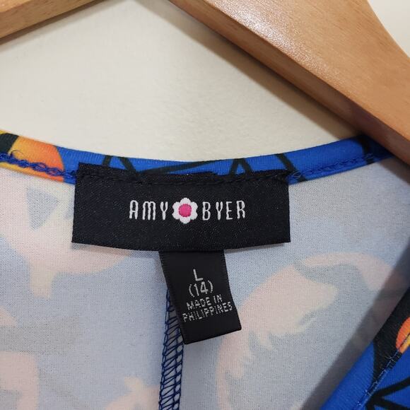 Amy Byer NWT Halloween dress with haunted house, bat, spiderweb girls size large - Picture 4 of 7